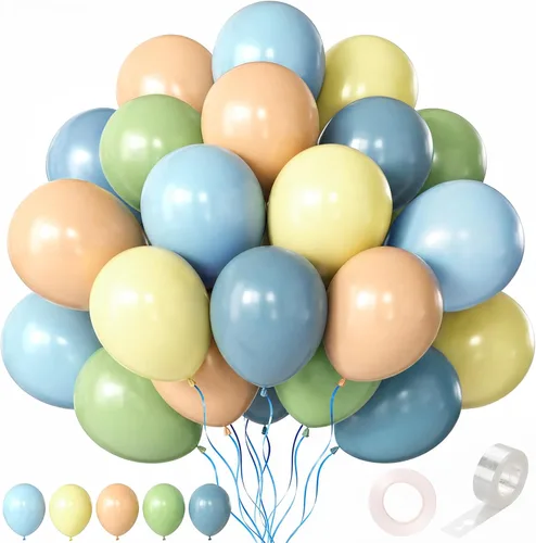 Vista 48 de Globos rosa claro, 125 piezas de diferentes tamaños de 8, 12, 10, 5 pulgadas, kit de arco de globos rosa pálido pastel para princesa, cumpleaños
