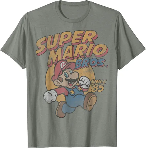 Vista 26 de Super Mario Bros. Desde '85 Camiseta Vintage con Póster' Negro