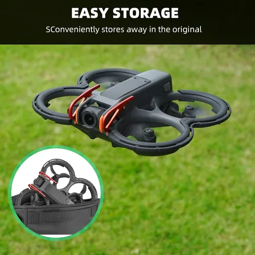 Vista 4 de BRDRC Avata 2 accesorios protectores de parachoques, protector de hélice protector de cardán protector de anillo anticolisión para DJI Avata 2 Fly