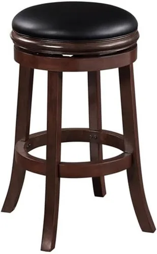 Vista 12 de Boraam Taburete giratorio sin espalda, 29" altura de barra, negro/capuchino Negro/Cappuccino