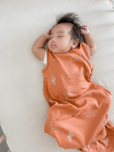 Vista 2 de Ecolino - Saco de dormir para bebé de algodón orgánico, con cremallera de 2 vías, saco de dormir para recién nacido, 0 a 6 meses, desierto