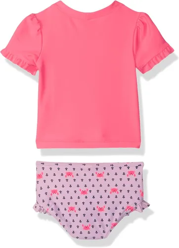 Vista 2 de Simple Joys by Carter's Toddlers and Baby Girls' 2-Piece Assorted Rashguard Sets