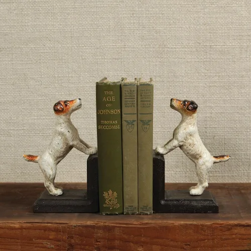 Vista 2 de HomArt Sujetalibros Jack Russel de hierro fundido