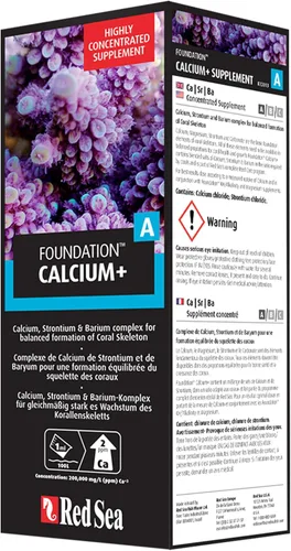 Vista 5 de Red Sea Reef Foundation A (Ca/SR), suplemento de 16.9 fl oz - Aditivo de calcio y estroncio para un crecimiento saludable de coral en acuarios