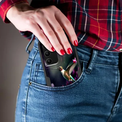 Vista 623 de Funda para Galaxy A14 5G, resistente de doble capa híbrida de policarbonato duro, goma suave, a prueba de golpes, funda protectora resistente