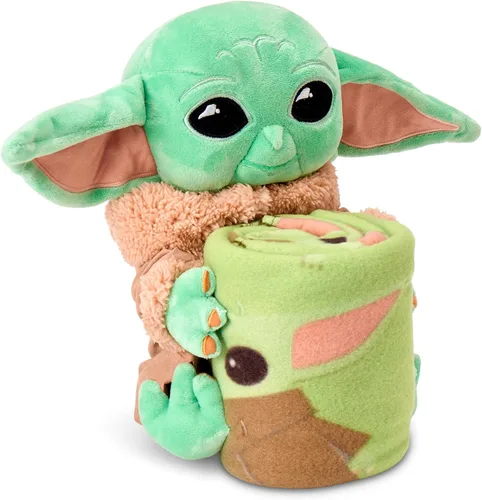 Vista 3 de The Mandalorian, The Child Character Juego de almohada y manta de forro polar, 40 "x 50