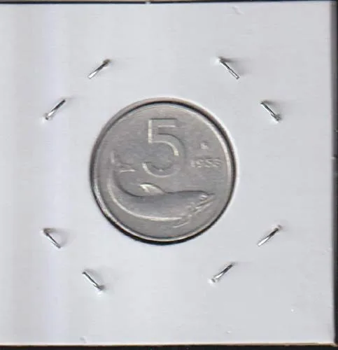 Vista 2 de 1954 R Rudder 5 Lire Seller Very Fine