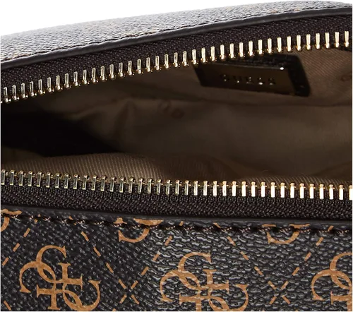 Vista 5 de GUESS Noelle - Cámara cruzada para mujer, logotipo marrón, talla única de EE. UU, marrón (Brown Logo)
