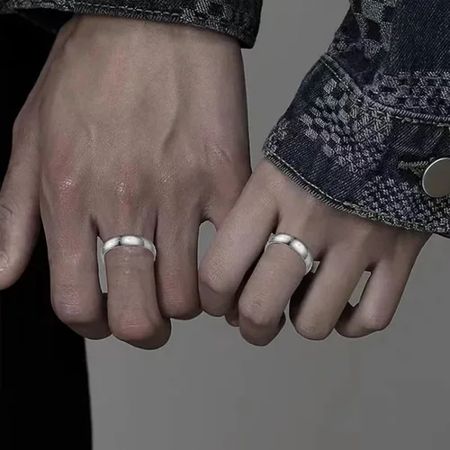 Vista 6 de Godyce Tungsten Rings for Men One Ring Lord of Rings Gifts Fidget Ring Spinner Rings Wedding Bands for Him Memorial Day Anime Cosplay Costume Ring