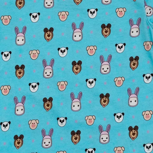 Vista 5 de Masha and The Bear Conjunto de pijama Kool Kawaii de manga larga azul