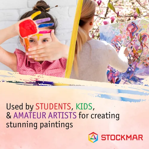 Vista 3 de Stockmar Pintura de acuarela, juego de 6, pintura lavable para niños, educadores en casa y estudiantes, suministros de arte Waldorf
