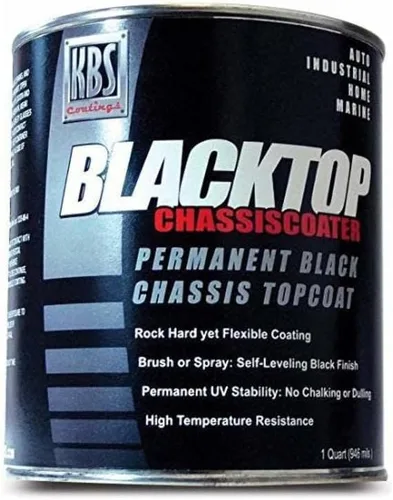 Vista 8 de KBS Coatings 8402 OEM Negro Satinado BlackTop Pintura para Chasis - 1 Cuarto