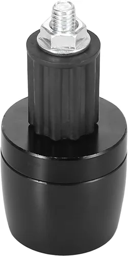 Vista 4 de Motoforti 2 unids Universal 0.709 in Manillar End Tapas Plug Bar End CNC Aleación de aluminio para motocicleta Negro