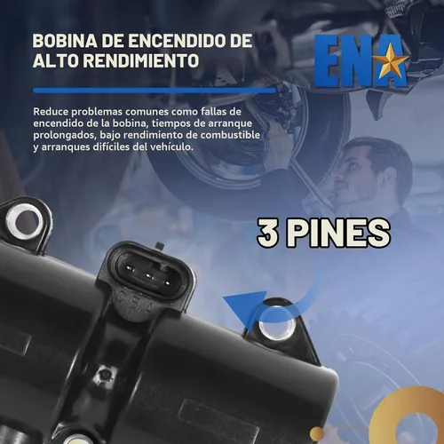 Vista 5 de Paquete de bobinas de encendido para Chevrolet, Pontiac, Suzuki, Daewoo, compatible con C1480 UF503