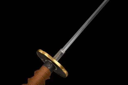 Vista 9 de Espada samurái japonesa Katana T10 hecha a mano, hoja de acero templado de arcilla, afilada de espiga completa, regalos para él, espada real, espada
