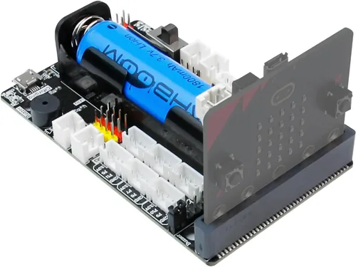 Vista 9 de Yahboom Micro:bit Sensor Expansión Placa de Desarrollo BBC Multifuncional Robot Accesorios Bloques de Construcción Compatibles/Motores/Servo IO I2C