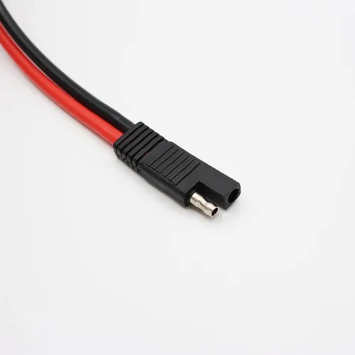 Vista 3 de Cable de extensión de conector SAE 10AWG de 11.8 in/1 pie, conector de desconexión rápida SAE Cable de extensión de panel solar para motocicletas