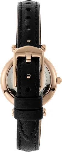Vista 3 de Fossil Carlie - Reloj pequeño de mujer con correa de acero inoxidable o cuero