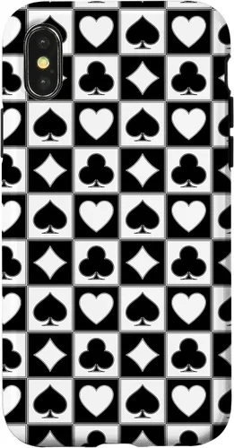 Vista 5 de Playing Card Suit, Hearts, Spades, Diamonds, Clubs, Poker Case for iPhone 17
