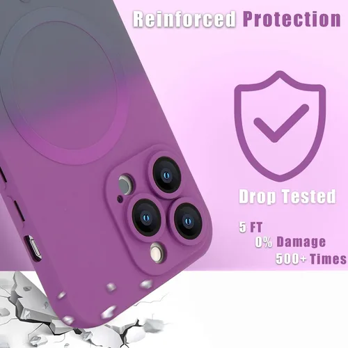 Vista 7 de Funda para iPhone 13 Pro para mujeres y niñas, 2 protectores de pantalla, ligera y duradera, suave, asfática, a prueba de golpes, linda funda