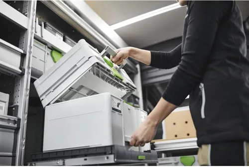 Vista 6 de Festool 204856 Systainer Organizador Cajas Surtidas de 5 Tamaños Transparentes Tapa Systainer Compatible 20.000 x 11.654 x 3.504 in