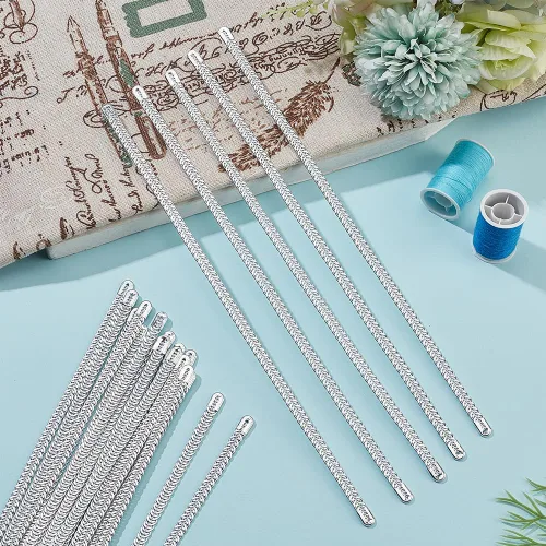 Vista 5 de BENECREAT 24 piezas de corsé de metal en espiral de 10 pulgadas, varillas de modelado de acero en espiral, corsé en espiral para corsés, costura