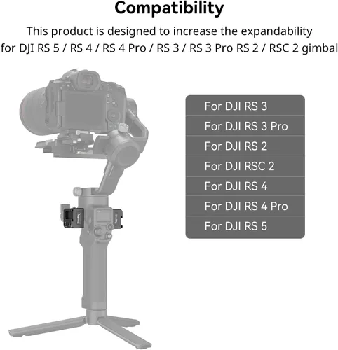 Vista 2 de SmallRig Soporte de abrazadera NATO para DJI RS 5 / RS 4 Mini/RS 2 / RSC 2 / RS 3 / RS 3 Pro/RS 3 mini/RS 4 / RS 4 Pro Gimbal - 3025