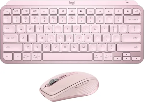 Vista 16 de Logitech MX Keys Mini teclado + mouse inalámbrico MX Anywhere 3S - Escritura fluida, teclas retroiluminadas, desplazamiento rápido, USB-C