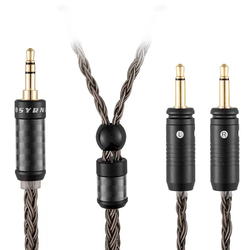 Vista 9 de Cable equilibrado de 0.098 pulgadas compatible con auriculares Focal Clear MG, Stellia, Celestee, Elear, Elegia, Elex, Radiance para cable focal