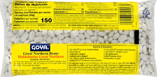 Vista 4 de Goya Foods Great Northern Beans, seco, 16 onzas (paquete de 24)