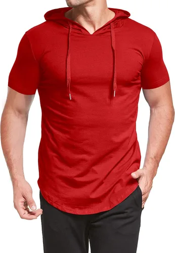 Vista 5 de AIYINO S-5X - Sudadera deportiva de manga larga con capucha para hombre