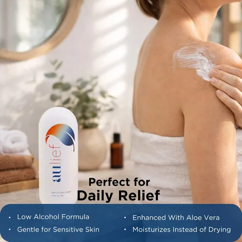 Vista 4 de China-Gel Aulief - Crema para aliviar el dolor, artritis y masaje muscular para dolores musculares y dolor en las articulaciones, cuello, rodillas