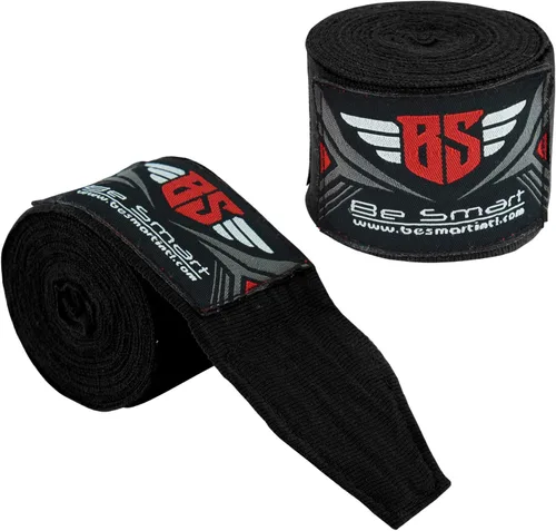 Vista 3 de Guantes de boxeo de muñeca de 180 pulgadas, para interior de puños, MMA, UFC, Muay Thai Negro