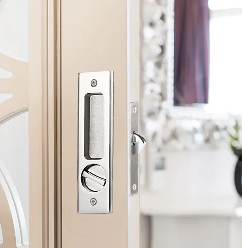 Vista 8 de CCJH Cerradura de puerta corredera invisible empotrable con llaves para puerta de bolsillo, puerta de madera de granero, accesorios para muebles