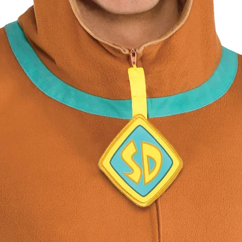 Vista 3 de SUIT YOURSELF Zipster Scooby-Doo One-Piece Costume for Adults, Includes a Jumpsuit with a Scooby Headpiece