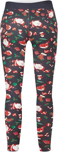 Vista 4 de Pants for Women InterestPrint Women's Snowman Leggings for Yoga Pants Snowflake Pilates Custom Christmas Work Yoga
