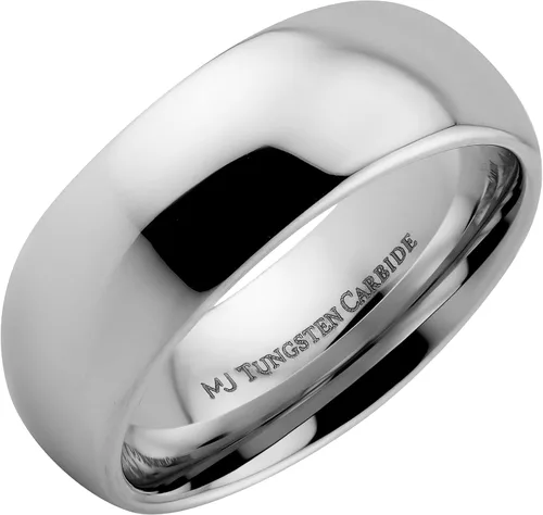 Vista 13 de Anillo de boda clásico de carburo de tungsteno de 0.079 in a 0.394 in
