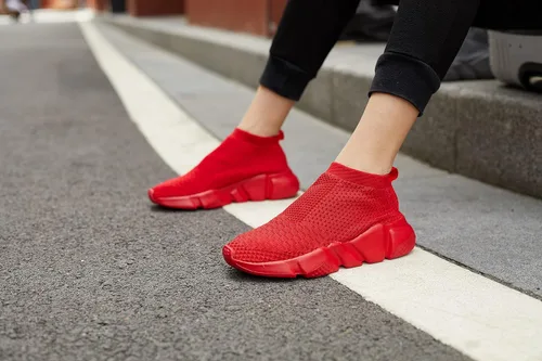Vista 6 de Casbeam Zapatos para correr para mujeres Zapatillas sin cordones para tenis y caminar Zapatillas ligeras transpirables cómodas para trabajo gimnasio