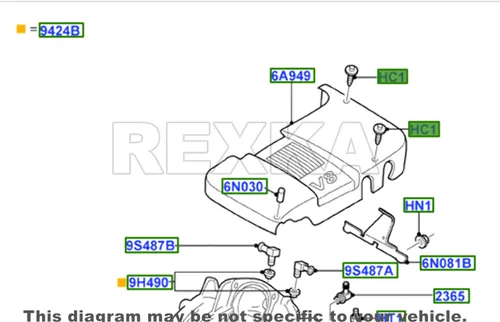 Vista 6 de Rexka Clips de retención tipo empuje W705956-S300 para Lincoln LS Town Car Ford Thunderbird W705956S300