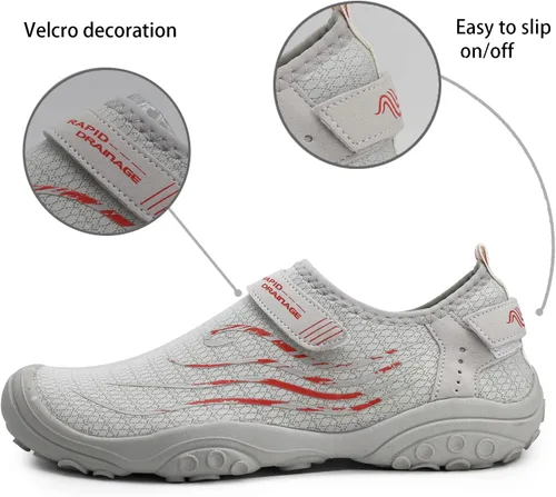 Vista 3 de Goodsaleok Zapatos de agua para hombre y mujer, secado rápido, descalzos, para playa, Brook, atléticos, deportivos, para navegar, surf, senderismo