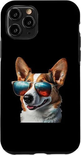 Vista 26 de iPhone 16 Pembroke Welsh Corgi with Sunglasses Case