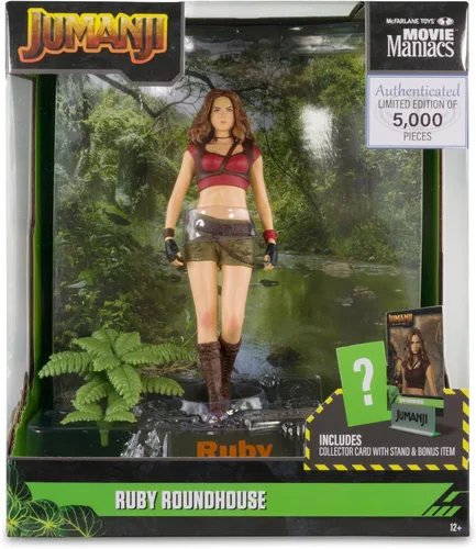 Vista 7 de McFarlane Toys - Figura posada de Ruby Roundhouse (Jumanji) de Movie Maniacs de 6 pulgadas