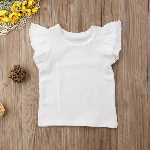 Vista 3 de Mubineo - Camiseta de manga corta para bebé, algodón, diseño liso