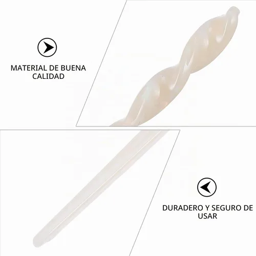 Vista 8 de Beaupretty Accesorios para el cabello de acetato de 2 piezas: palillos japoneses vintage de diseño giratorio para peinar