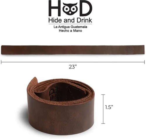 Vista 4 de Hide & Drink, Juego de 2 correas de levantamiento de muñeca, culturismo, deportes, gimnasio, fitness, accesorios, entrenamiento de fuerza, cuero
