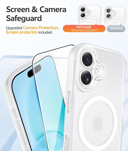 Vista 272 de FNTCASE Funda para Motorola Moto G-Stylus-5G-2025: Funda magnética translúcida mate a prueba de golpes para Moto G Stylus 2026, funda protectora