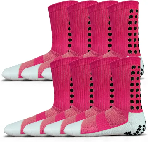 Vista 9 de Anti Slip Soccer Grip Socks, 117 Silicone Dots Non Skid Football Socks 2 negro+2 blancos.