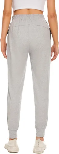 Vista 4 de BATHRINS Women's Lightweight Sweatpants Comfy Workout Joggers Lounge Pants with Zipper Pockets