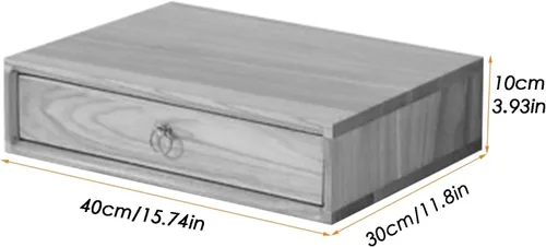 Vista 2 de Organizador Escritorio - Caja De Almacenamiento Escritorio Con Cajones, Caja De Almacenamiento De Suministros De Oficina,Cajón Organizador De