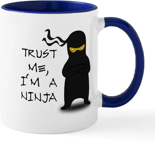 Vista 91 de CafePress Ascii - Taza de café de cerámica, taza de té, 11 onzas